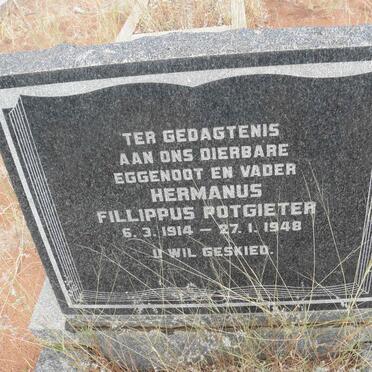 POTGIETER Hermanus Fillippus 1914-1948