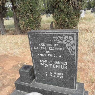 PRETORIUS Izak Johannes 1919-1990