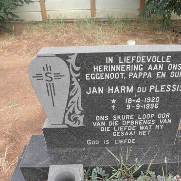 PLESSIS Jan Harm, du 1920-1996