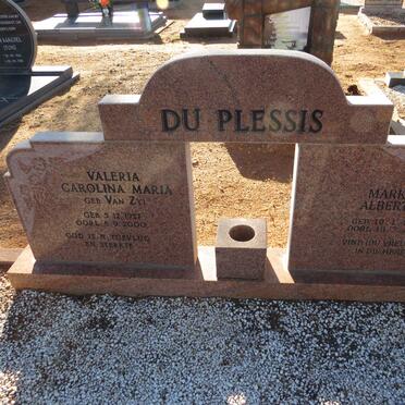 PLESSIS Markus Albertus, du 1922-2015 & Valeria Carolina Maria VAN ZYL 1927-2000