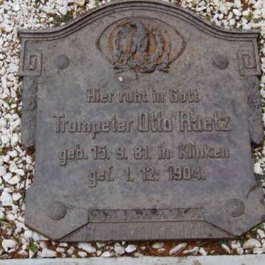 RAETZ Otto 1881-1904