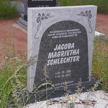 SCHLECHTER Jacoba Magrietha 1930-2012