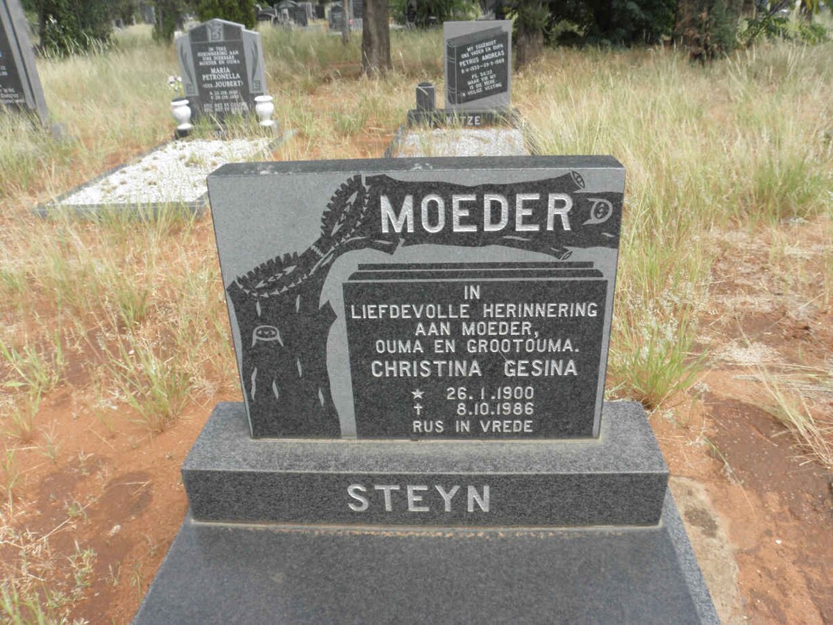 STEYN Christina Gesina 1900-1986