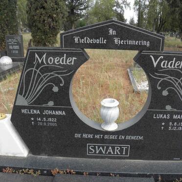 SWART Lukas Martinus 1921-1986 &amp; Helena Johanna 1922-2005