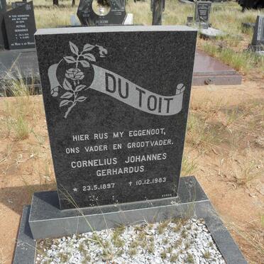 TOIT Cornelius Johannes Gerhardus, du 1897-1983