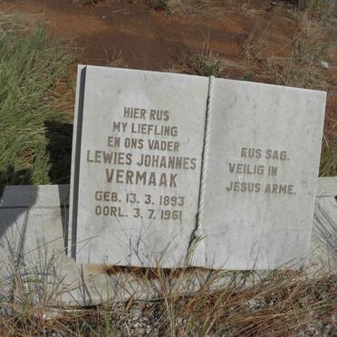 VERMAAK Lewies Johannes 1893-1961
