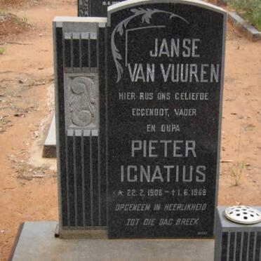 VUUREN Pieter Ignatius, Janse van 1908-1969