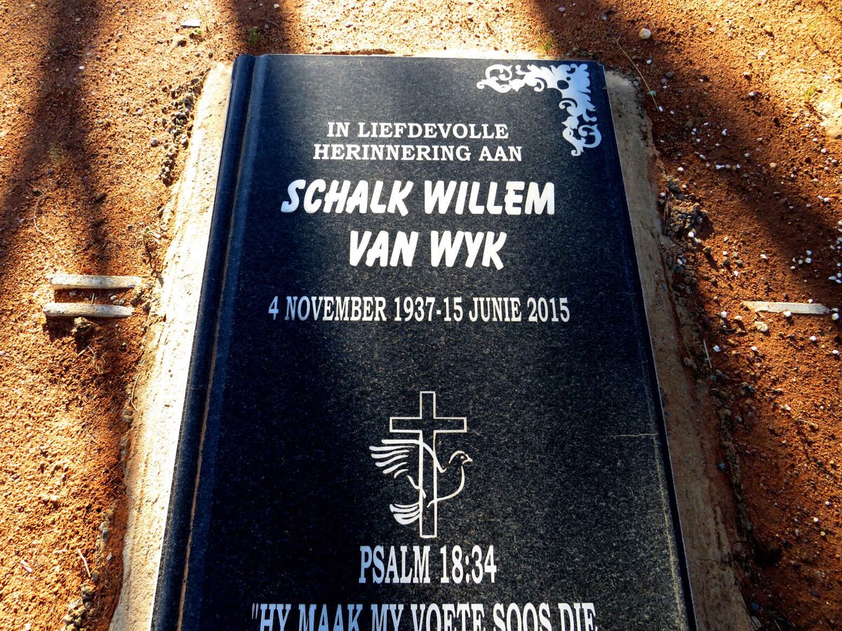 WYK Schalk Willem, van 1937-2015