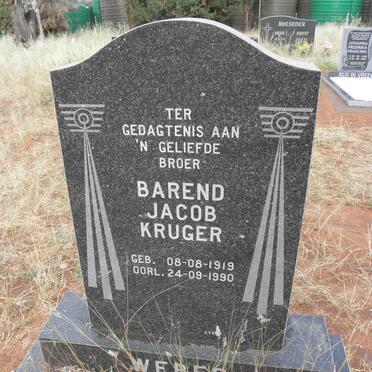 WEBER Barend Jacob Kruger 1919-1990
