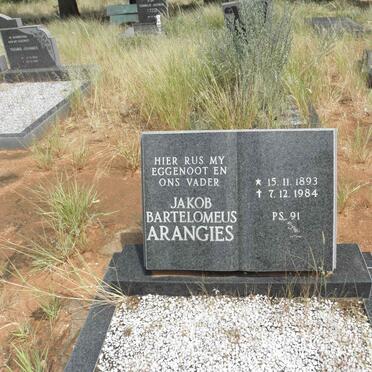 ARANGIES Jakob Bartelomeus 1893-1984