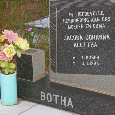 BOTHA Jacoba Johanna Alettha 1909-1995