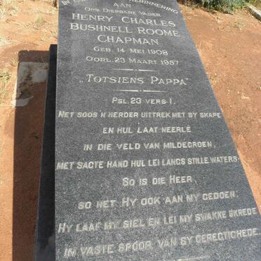 CHAPMAN Henry Charles Bushnell Roome 1908-1957