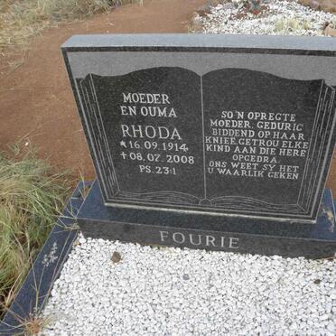 FOURIE Rhoda 1914-2008