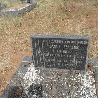 FERREIRA Sannie nee BEKKER 1913-1967
