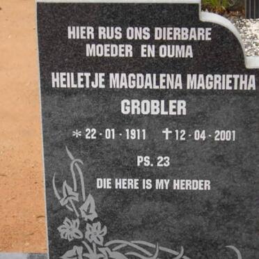 GROBLER Louwrens Marthinus 1910-1970 &amp; Heiletje Magdalena Magrietha 1911-2001