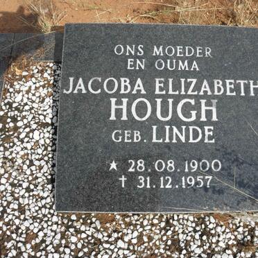 HOUGH Jacoba Elizabeth nee LINDE 1900-1957