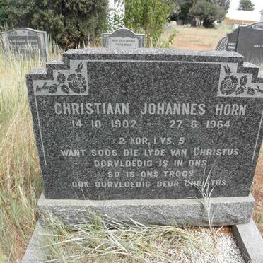 HORN Christiaan Johannes 1902-1964
