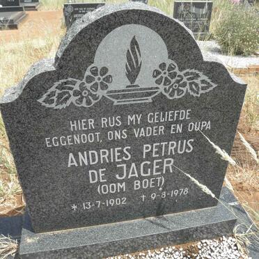 JAGER Andries Petrus, de 1902-1978