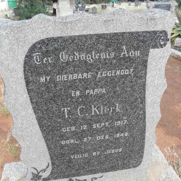 KLERK T.C. 1917-1946