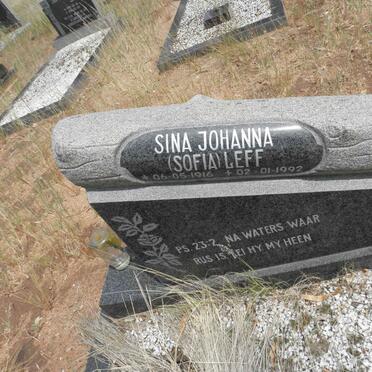LEFF Sina Johanna 1916-1992