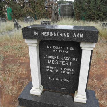 MOSTERT Lourens Jacobus 1954-1990