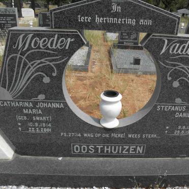 OOSTHUIZEN Stefanus Jacobus Daniël 1908-1987 &amp; Catharina Johanna Maria SWART 1914-2001