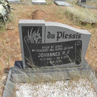PLESSIS Johannes P.F., du 1905-1979