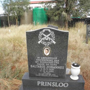 PRINSLOO Baltaris Johannes 1929-1992