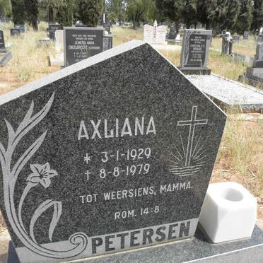 PETERSEN Axliana 1929-1979