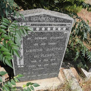 PLESSIS Lourens Martinus, du 1879-1956