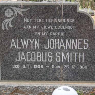 SMITH Alwyn Johannes Jacobus 1903-1968