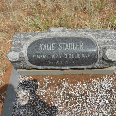 STADLER Kalie 1925-1978