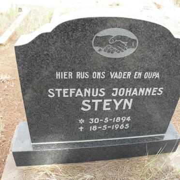 STEYN Stefanus Johannes 1894-1965