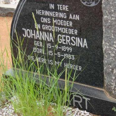 SWART Nicolaas Jacob 1899-1971 &amp; Johanna Gersina 1899-1983