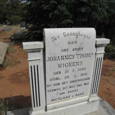 WICKENS Johannes Tromp 1892-1931
