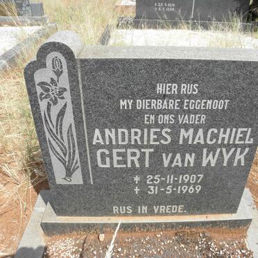 WYK Andries Machiel Gert, van 1907-1969