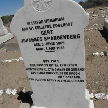 SPANGENBERG Gert Johannes 1865-1941