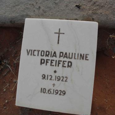 PFEIFER Victoria Pauline 1922-1929