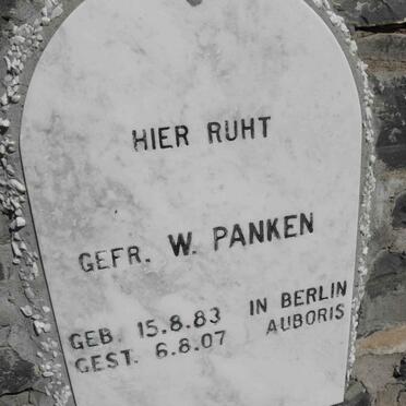 PANKEN W. 1883-1907