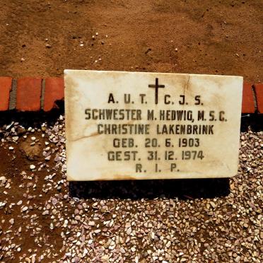 LAKENBRINK Christine 1903-1974