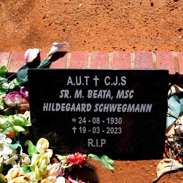 SCHWEGMANN Hildegaard 1930-2023