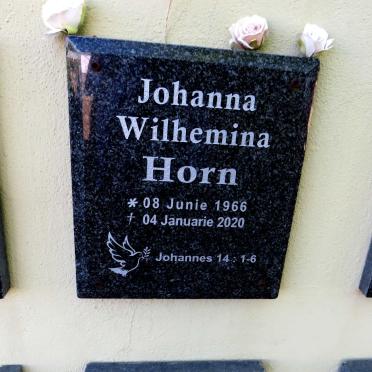 HORN Johanna Wilhemina 1966-2020