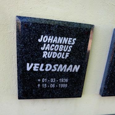 VELDSMAN Johannes Jacobus Rudolf 1936-1999