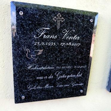 VENTER Frans 1935-2017