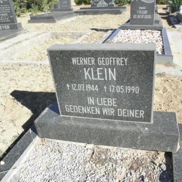 KLEIN Werner Geoffrey 1944-1990