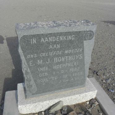 BONTHUYS E.M.J. 1882-1955
