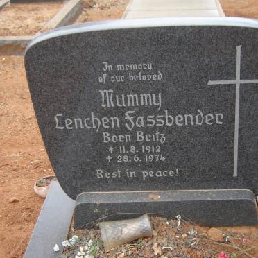 FASSBENDER Lenchen nee BRITZ 1912-1974