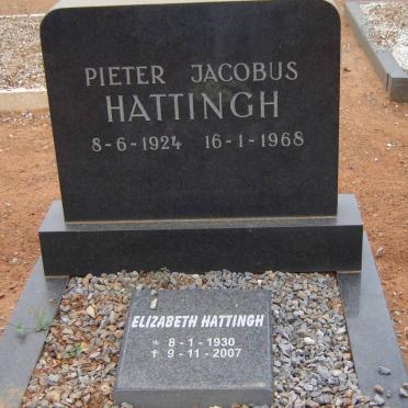 HATTINGH Pieter Jacobus 1924-1968 &amp; Elizabeth 1930-2007