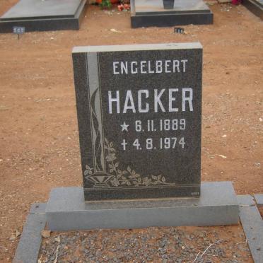 HACKER Engelbert 1889-1974