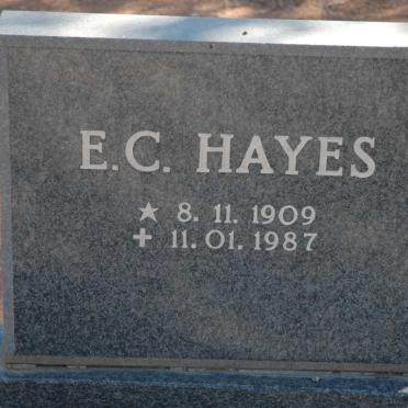 HAYES E.C. 1909-1987